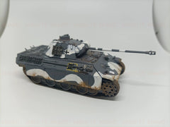 1/72 German Panther Tank Model A With Snow Camouflage Painted Finished Model