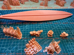 3d Printed Kits 1/700 Soviet Izmir Class Battleship Cruiser(full Hull/waterline)