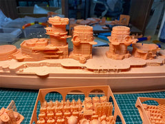 3d Printed 1/350 German Schlieffen Battleship(full Hull/waterline)
