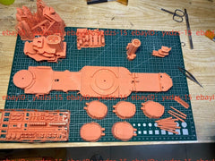 3d Printed 1/200 French Navy Bretagne Class Battleship(full Hull/waterline)