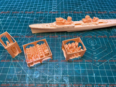 3d Printed 1/700 Italian Atilio Regolo Destroyer(full Hull/waterline)