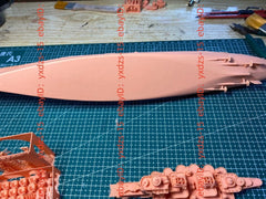 3d Printed 1/700 Soviet Kremlin Battleship(full Hull/waterline)