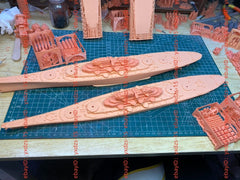 3d Printed Kit 1/700 Uss Maine Acr-1 Battleship(full Hull/waterline)
