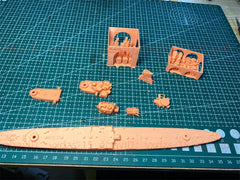 3d Printed Kits 1/700 Hms Leander-class Cruise(full Hull/waterline)