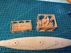 3d Printed 1/700 Italian Battleship Leonardo da Vinci(full Hull/waterline)