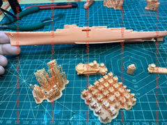 3d Printed 1/700 France Colbert Cruiser(full Hull/waterline)