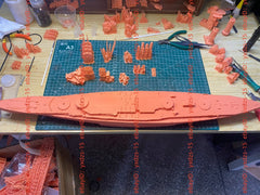 3d Printed 1/200 Wwi Grosser Kreuzer Der Mackensen-klasse(full Hull/waterline)