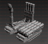 3d Printed 1/72/144 S-300V (Antey-2500) Air-Defense Missile System (Version A)