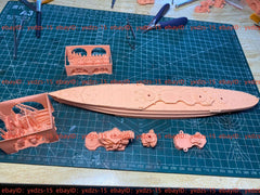 3d Printed Kit 1/700 French Lyon Battleship(full Hull/waterline)