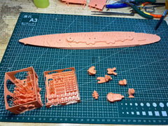 3d Printed Kits 1/700 Italy Lepanto-class Battleship(full Hull/waterline)