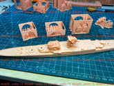 3d Printed 1/700 French cruiser Louis IX(full Hull/waterline)