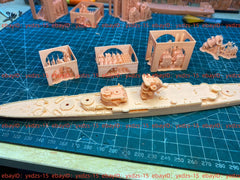3d Printed 1/700 French cruiser Louis IX(full Hull/waterline)