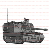3d Printed 1/72/144 Chinese Plz-05 Self-propelled Howitzer Unpainted Kit