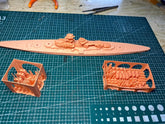3d Printed 1/700 German Battleship Gneisenau(full Hull/waterline)