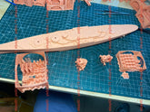 3d Printed Kits 1/700 French Burgundy Battleship(full Hull/waterline)