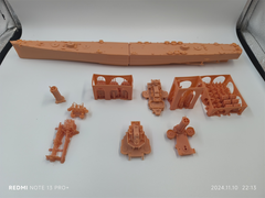 1/350 Uss Helena (cl-50) Brooklyn Class Light Cruiser(full Hull/waterline)