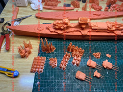 3d Printed Kits 1/350 Germany Roon Class Heavy Cruiser(full Hull/waterline)
