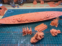 3d Printed 1/700 Germany Mecklenburg Battleship(full Hull/waterline)