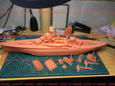 3d Printed Kit 1/350 Wwii Uss Colorado Bb-45 Battleship(full Hull/waterline)