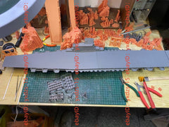 3d Printed 1/350 IJN Hakuryu Aircraft Carrier(full Hull/waterline)