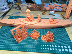 3d Printed 1/350 Iron Duke Class Battleship 1928(full Hull/waterline)