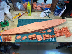 3d Printed Kits 1/350 Hms Thunderer Battleship(full Hull/waterline)
