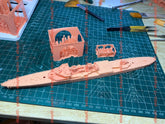 3d Printed 1/700 Duguay Trouin Cruiser(full Hull/waterline)