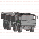 3d Printed 1/72/144 German MAN 8×8 Truck Unpainted Kit