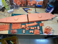 3d Printed Kit 1/350 Japanese Battleship Satsuma(full Hull/waterline)