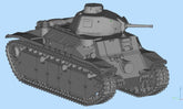 3d Printed 1/72 French Char D1/D2 Medium Tank Kit