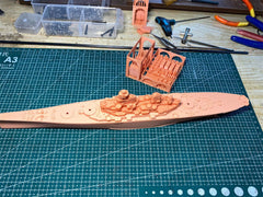 3d Printed 1/700 Uss Missouri (bb-63) Battleship(full Hull/waterline)