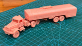 3d Printed 1/72/144 KRAZ Oil Tank Truck Unpainted Kit