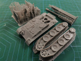 3d Printed 1/72 German D-series "Hedgehog" Grille 15 Tank Destroyer Kit