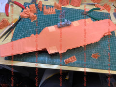 3d Printed 1/700 Us Forrestal Aircraft Carriers(full Hull/waterline)