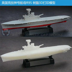 3d Printed Kit 1/1100/1250/2000 Hms Hermes Aircraft Carrier