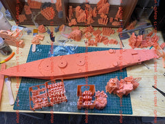 3d Printed 1/350 Soviet Lenin Battleship(full Hull/waterline)