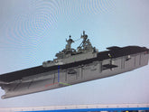 3d Printed 1/700 Us Navy Wasp-class Amphibious Assault Ship(full Hull/waterline)