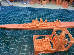 3d Printed Kit 1/700 Uss Wichita Ca-45 Heavy Cruiser(full Hull/waterline)