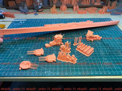 3d Printed Kit 1/700 French Super Battleship Mnf Patrie(full Hull/waterline)
