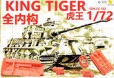3d Printed 1/72 Germany King Tiger Tank Unpainted Kit