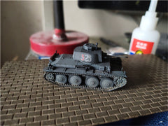 1/72 German Panzerkampfwagen 38(t) Ausführung E/F Tank Painted Finished Model