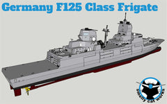 3d Printed Kits 1/700/1250/2000 F125 Baden-württemberg Class Frigate
