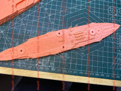 3d Printed 1/700 Courbet Class Battleship Paris(full Hull/waterline)