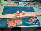 3d Printed 1/350 French Cruiser Louis Ix(full Hull/waterline)