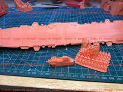3D printing of 1/700 British Colossus class aircraft carrier full Hull/waterline