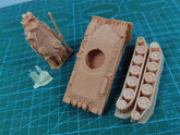 3d Printed 1/35/72 Italian F-series "Aquilifer" P40/65 Medium Tank Kit