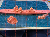 3d Printed 1/350 Paolo Emilio Destroyer(full Hull/waterline)