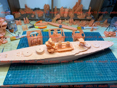 3d Printed 1/350 Italian Conte Di Cavour Class(full Hull/waterline)