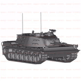 3d Printed 1/72/144 German 07PE Heavy Tank Unpainted Kit