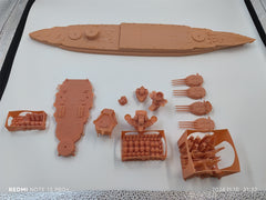 1/350 Uss New Mexico Bb-40 Battleship(full Hull/waterline)